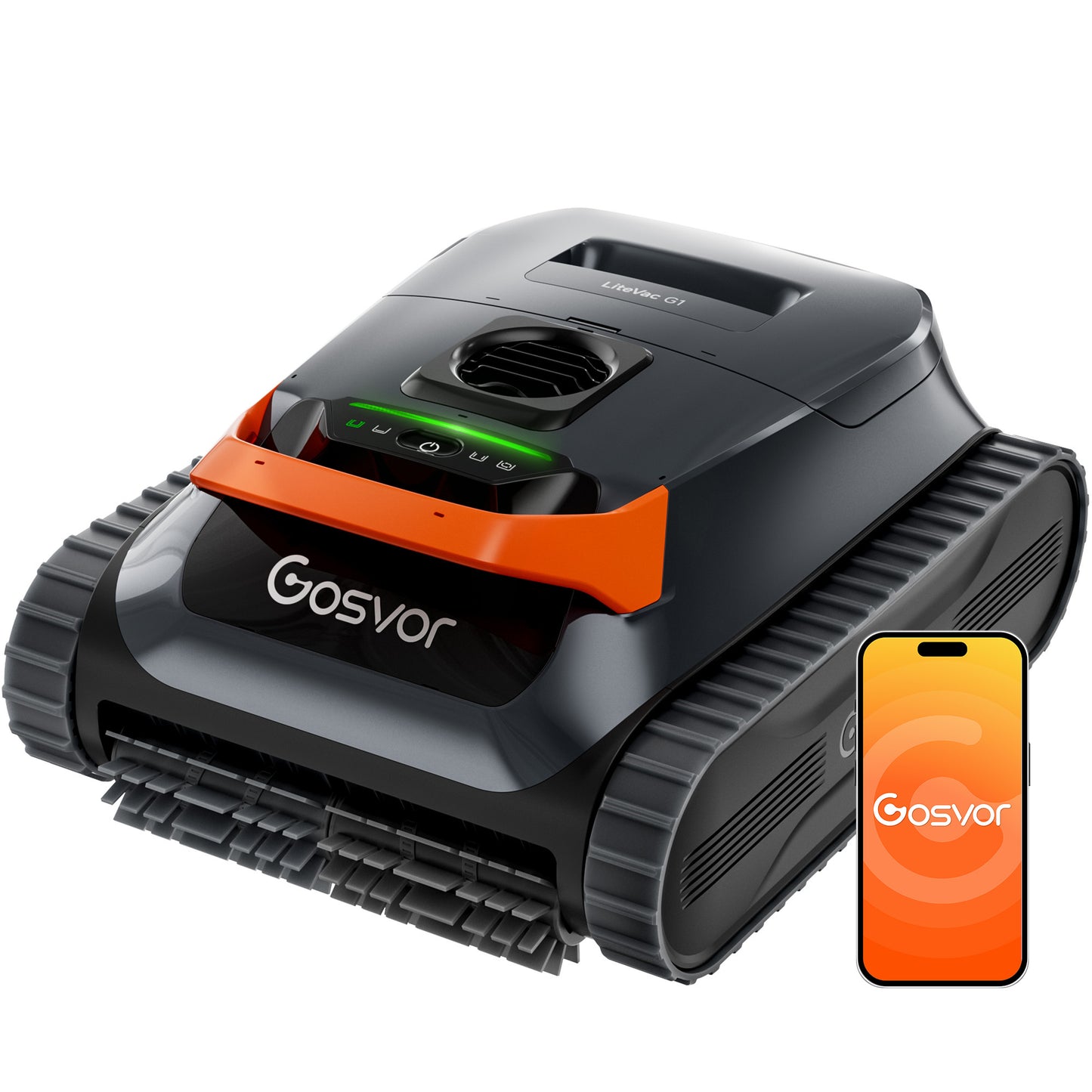 Gosvor LiteVac G1 Cordless Pool Vacuum for Inground Pools, Orange